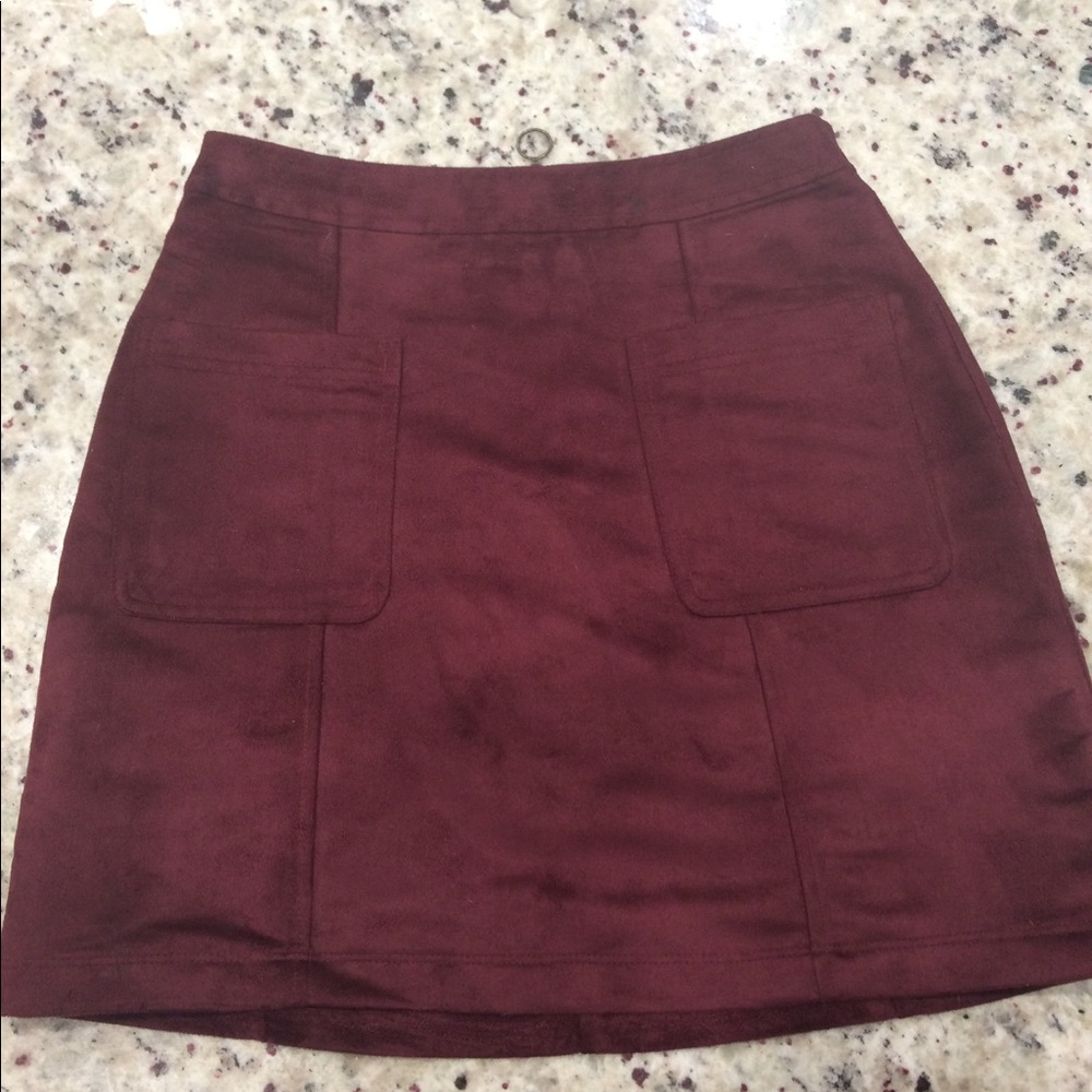 Suede Skirt